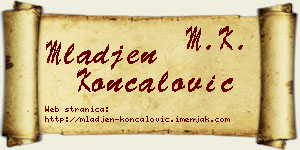 Mlađen Končalović vizit kartica